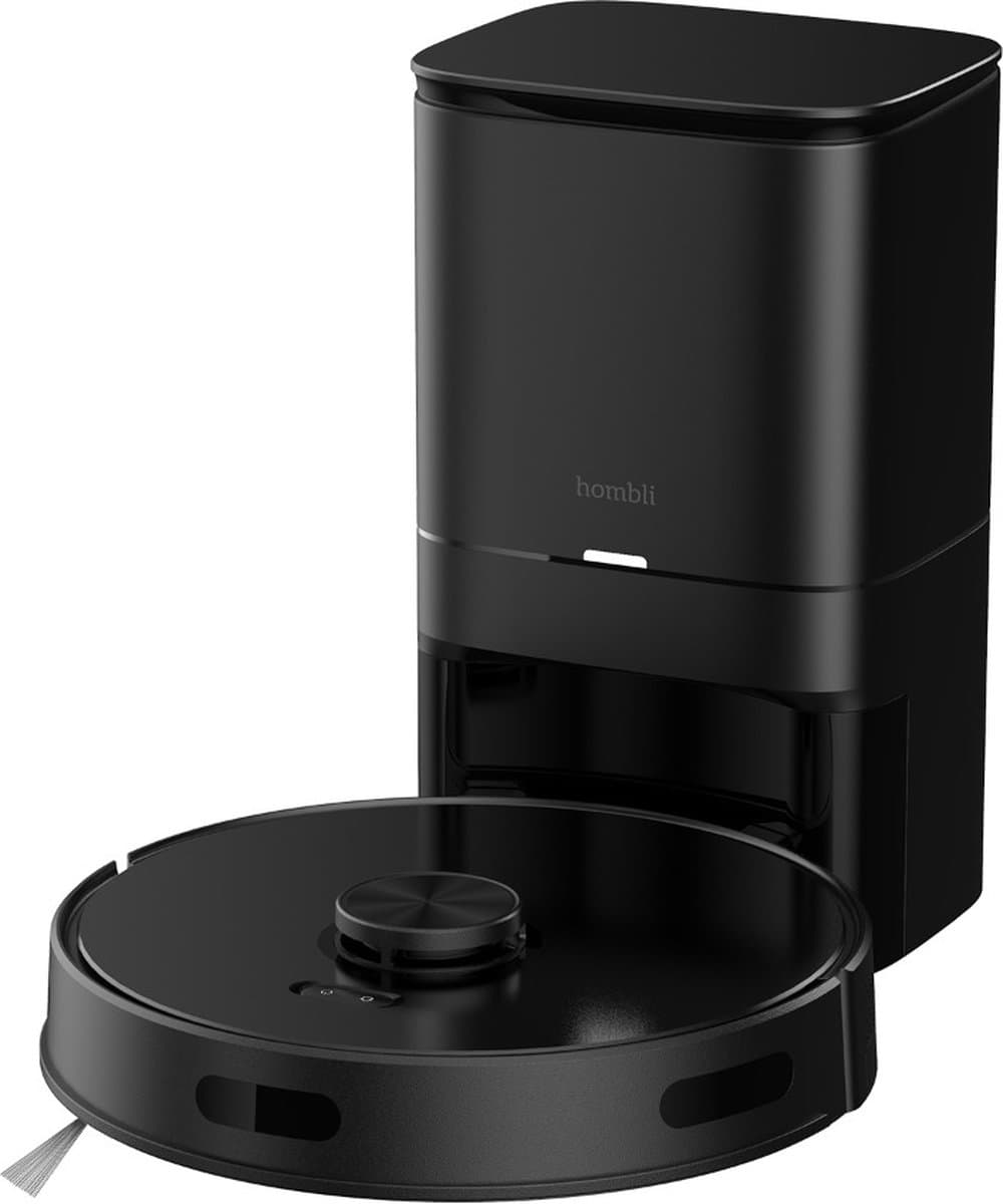 Hombli Slimme Robotstofzuiger - LiDAR Navigatie - Dweilen (300 ml) - No-Go Zones Anti-Val Sensor HEPA Filter - Compatibel met Alexa, Google en Siri- Alle vloeren - Zwart — afbeelding 1