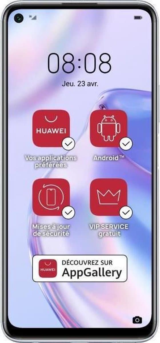 Huawei P40 lite 5G - 128GB - Zilver — afbeelding 1