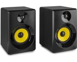 Studio monitor speakers - Vonyx SMN50B actieve studio monitor speakerset 140W - 5 inch - Zwart