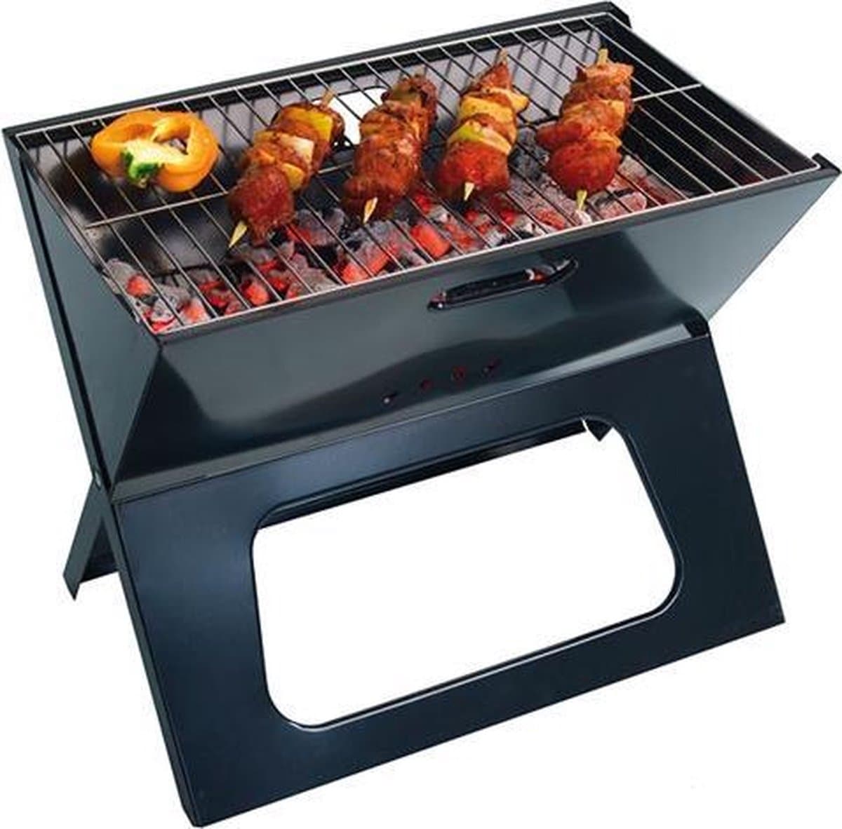 BBQ Notebook Houtskool Barbecue Zwart — afbeelding 1