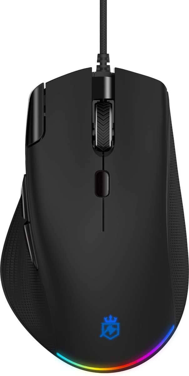 Phreeze Gaming Muis met Rapid Fire Knop - USB Game Mouse - RGB - Macro Computermuis - Voor RPG, FPS, MMORPG, MMOBA Games — afbeelding 1
