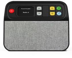 Dementie Radio - DAB+/FM - Simpele Bediening - Speciaal voor Iemand met Dementie - Aanpasbaar bedieningspaneel - Zwart
