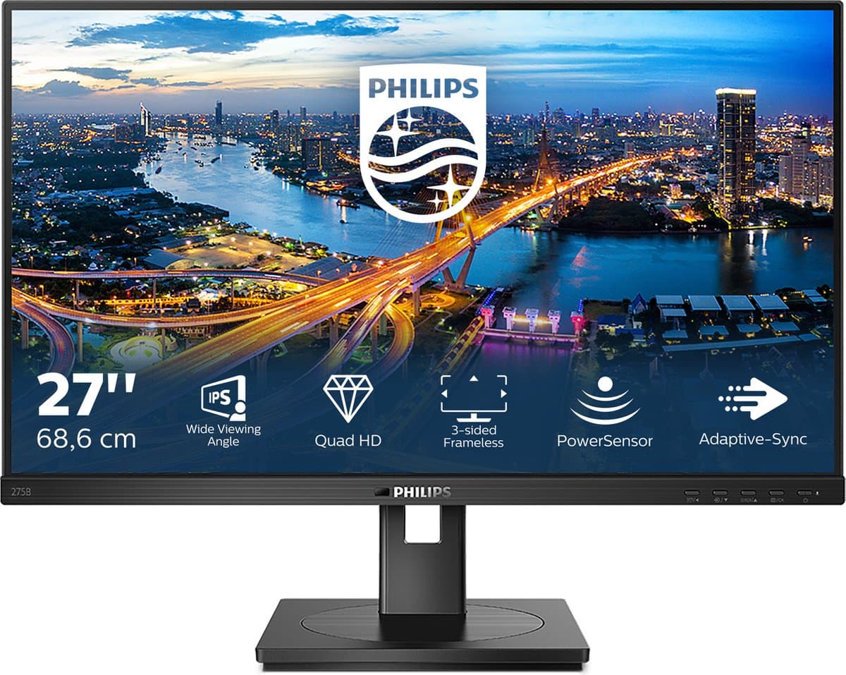 Philips 275B1 Serie - LCD Monitor - 27 inch - QHD - IPS — afbeelding 1