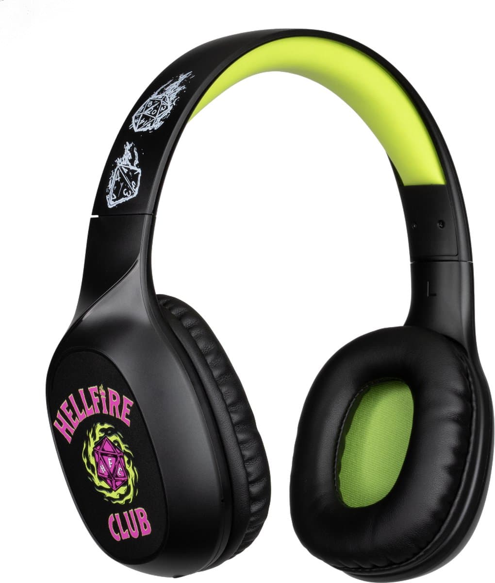 Stranger Things - draadloze over-ear koptelefoon - 30 uur speeltijd - microfoon - bluetooth 5.3 - verstelbaar — afbeelding 1