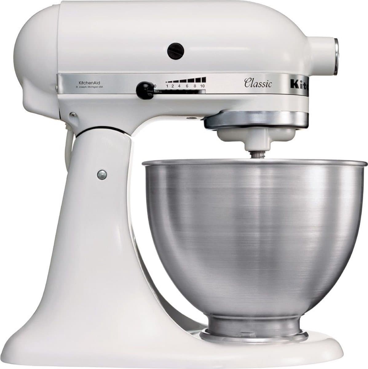 Kitchenaid 5K45SSEWH - Keukenmachine - 4.3 L mengkom - wit — afbeelding 1