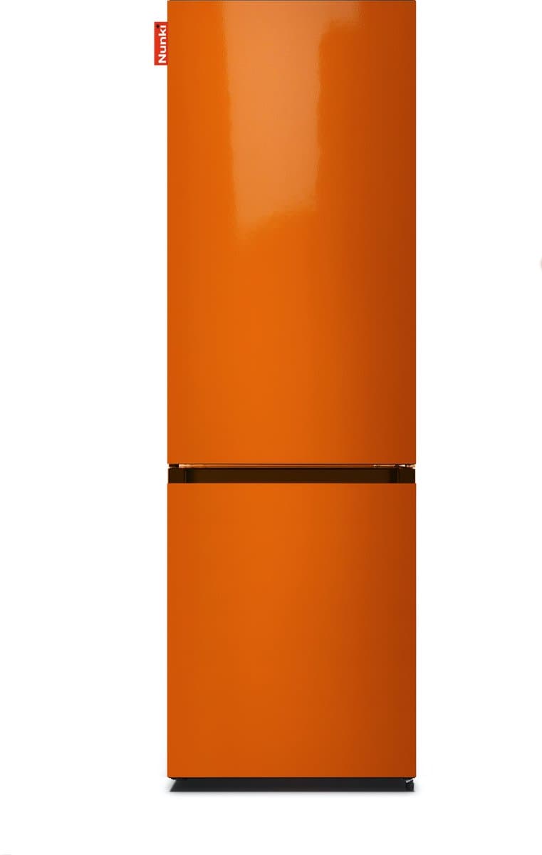 NUNKI LARGECOMBINF-AORA Combi Bottom Koelkast, D, 182+71l, Gloss Bright Orange All Sides — afbeelding 1