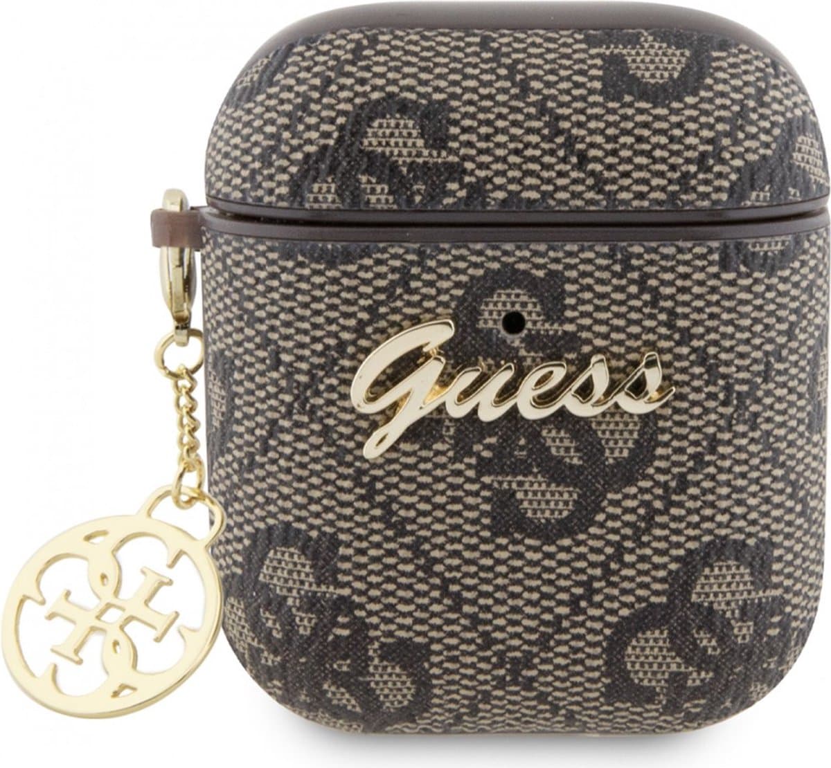 GUESS funda CHARM PU 4G Airpods 1/2 MARRON — afbeelding 1