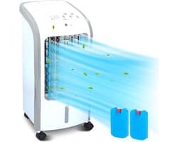 Luxe Mobiele Airco zonder Afvoer – 2 in 1 Design – Luchtkoeler – Verdamping – Extra Duurzaam – Voor Slaapkamer, Kantoor, Woonkamer – 80W