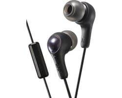 JVC HA FX7-M "Gumy Plus" oordopjes met afstandsbediening en microfoon - Zwart