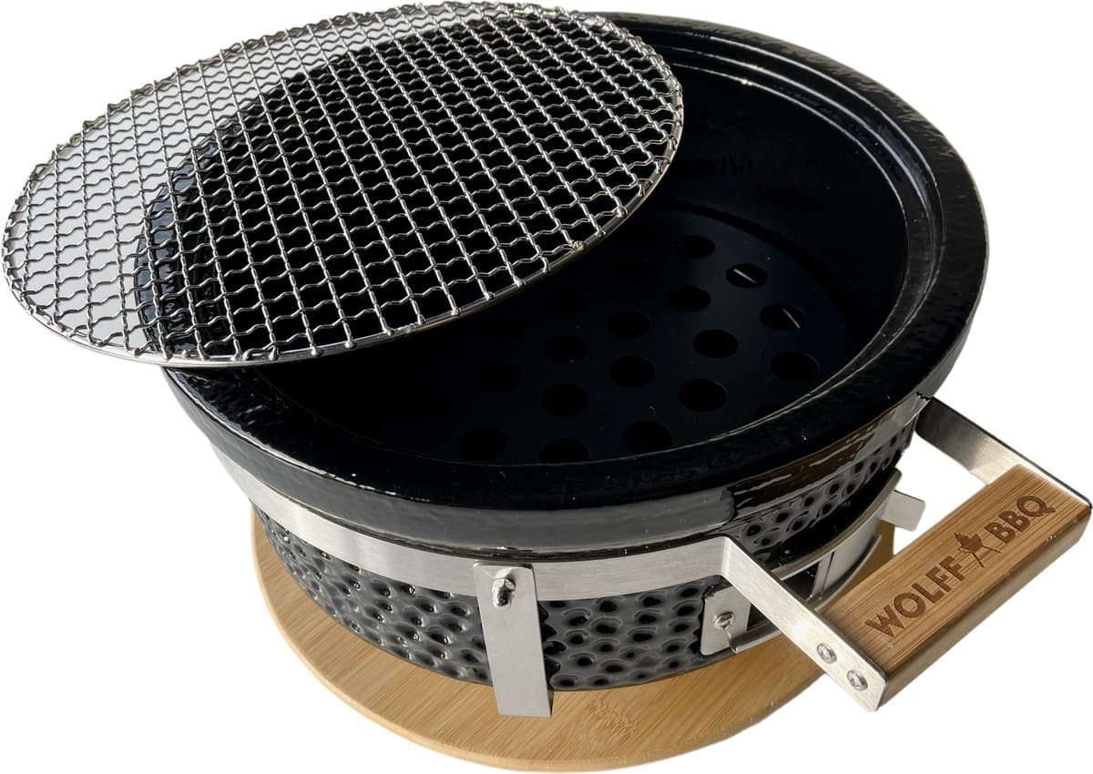 WOLFF BBQ |Keramische tafel barbecue |Rond model met lucht inlaad |Buitenhuis gebruik — afbeelding 1