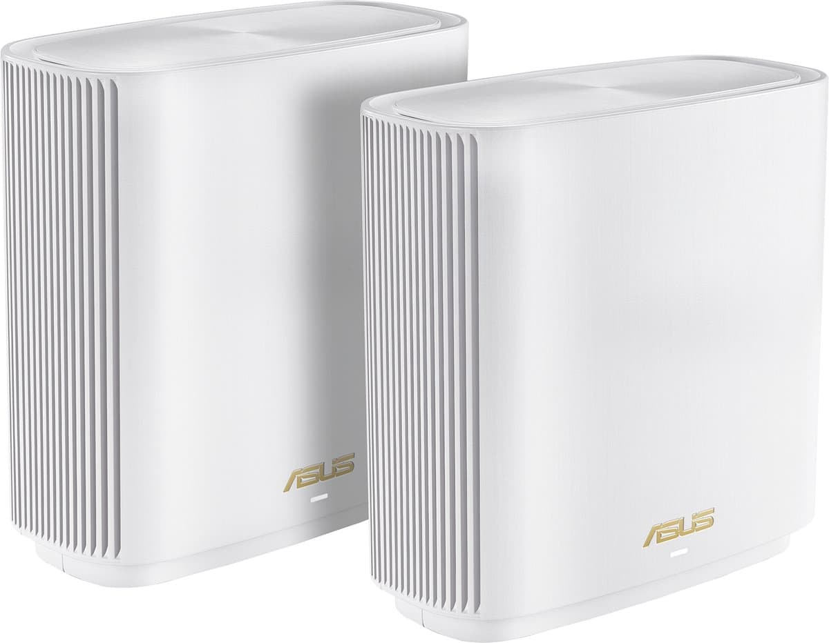 ASUS ZenWiFi AX (XT9) AX7800 2-pack Wit Tri-band (2,4 GHz / 5 GHz / 5 GHz) Wi-Fi 6 (802.11ax) 4 interne antennes — afbeelding 1