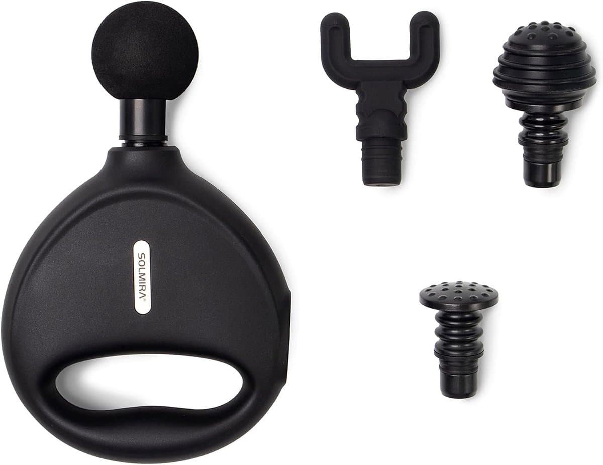 Massagepistool met 4 snelheden en massagekoppen - Oplaadbaar via USB-C — afbeelding 1