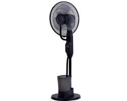 A-Flow CoolCloud Mistventilator - LET OP: 2EKANSARTIKEL - Ventilator met water - Ventilator met waternevel - Luchtbevochtiger - Afstandsbediening - 3 Windsnelheden - Zelfdraaiend - Timer - 3 Windmodi