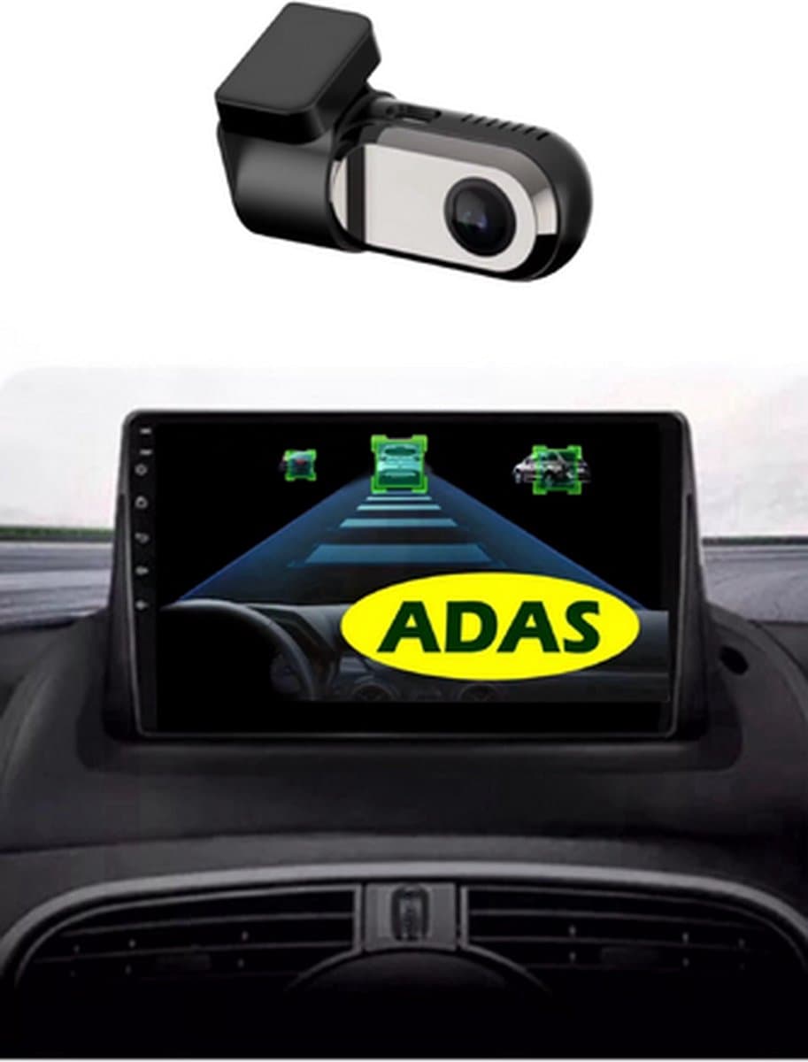 Mini Pro Android Dashcam LDWS/ FCWS/G-Sensor/ADAS/Loop recording/Night Vision/USB + 32GB TF card — afbeelding 1