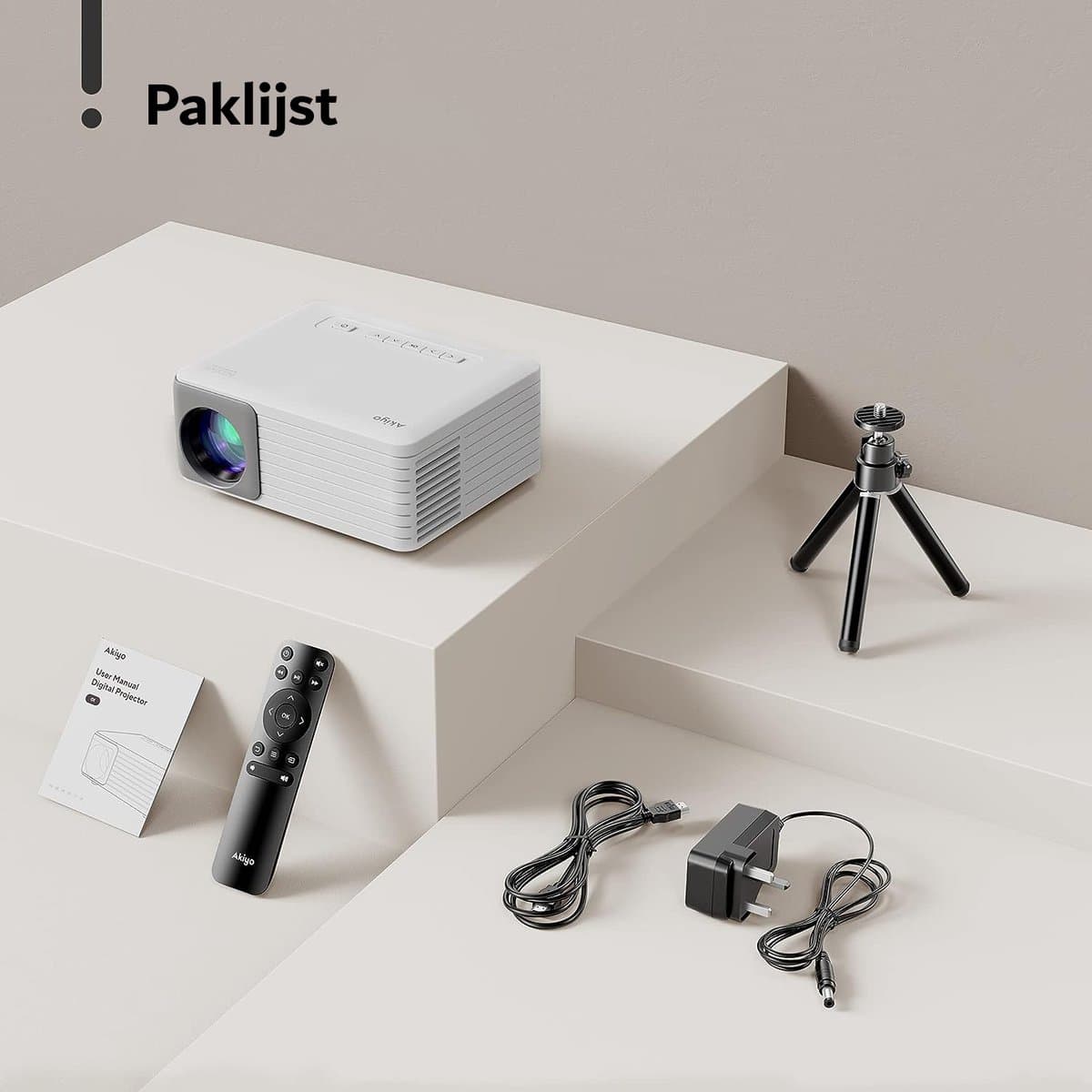Projector - Beamer - Mini Beamer - 5G - bluetooth - Full HD — afbeelding 1