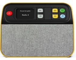 Dementie Radio - DAB+/FM/USB - Makkelijke Bediening - Geschikt als Senioren Radio - Aanpasbaar Bedieningspaneel tot 1 Knop - Geel