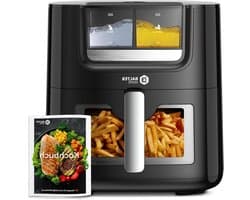 Heteluchtfriteuse - Airfryer XXL - Gezond Koken - Olie en Waterspray - 72 Liter - Zwart