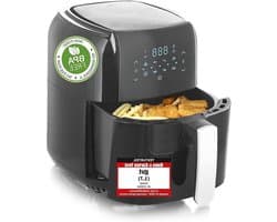 Heteluchtfriteuse - Airfryer Digitale Fritteuse - Gezond Frituren - XXL Inhoud - 5.5 Liter - Zwart