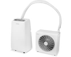 VONROC Mobiele Split Airco 4-in-1 – 12.000 BTU – Wifi – Voor ruimtes tot 45 m² / 105 m³ – Zonder afvoerslang – Koelen, verwarmen, ontvochtigen & ventileren