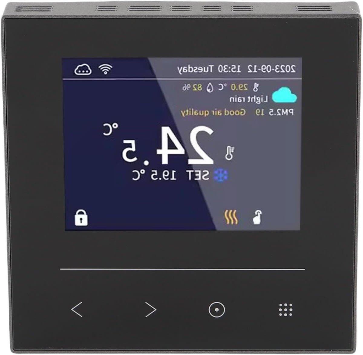Slimme Thermostaat - Temperatuurregelaar - Thuis Verwarmen - APP Afstandsbediening - LCD Kleurdisplay - Wit — afbeelding 1