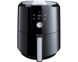 Heteluchtfriteuse XL - Compacte Allrounder - Gezond Bereiden - 7 Automatische Programma's - 5.2 Liter Volume - Zwart
