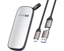 Externe SSD - Draagbare Harde Schijf - Snelle Data Opslag - Aluminium Behuizing - 11.2 x 4.5 x 1.3 cm