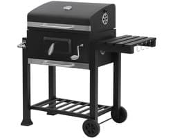 Weelora Barbecue - Barbecues - Barbecue Houtskool - Grill - Met Wielen - Multifunctioneel -113x455x100cm - Kleur Zwart