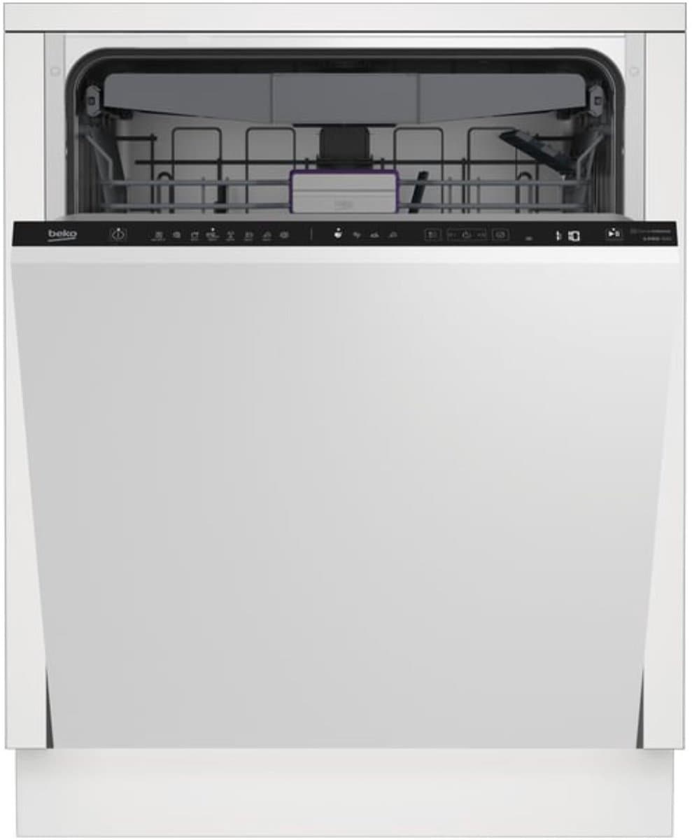 Beko BDIN36450 - Inbouwvaatwasser - 14 couverts - B label - 44 dB - Bestekmand - Volledig geïntegreerd - RVS - Stil - 10,9 liter water per cyclus — afbeelding 1