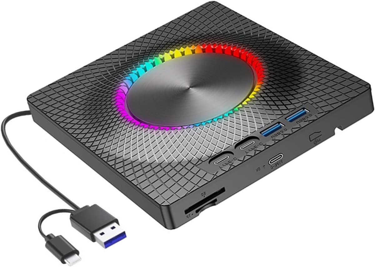 Externe Schijf - Draagbare Recorder - Gegevens Back-up - Multifunctioneel Type C - 140x160MM - Zwart — afbeelding 1
