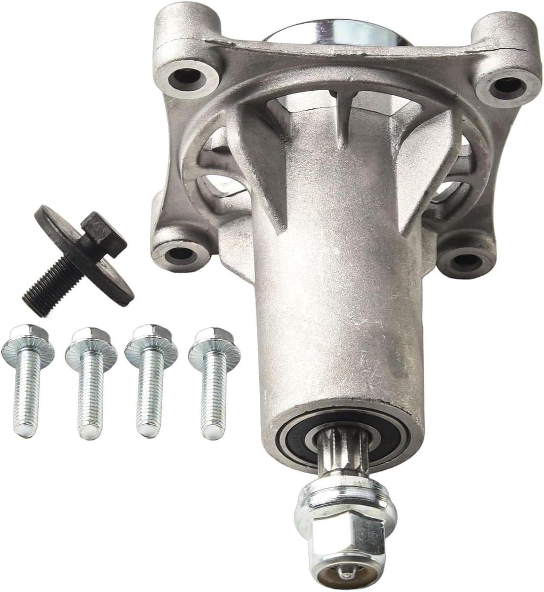 Grasmaaier Spindel - Dek Onderdeel - Gazon Onderhoud - Brede Compatibiliteit - 46-54 Inch Dek - Zilver — afbeelding 1