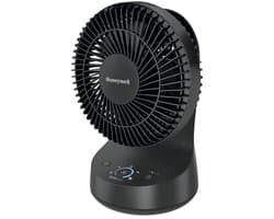 Tafelventilator stil – oscillerende bureauventilator met 5 snelheden en timer – zwart