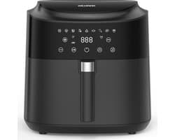 Heteluchtfriteuse XXL - Airfryer Keuken - Gezinsmaaltijden Bereiden - 9 Liter Capaciteit - 2350 Watt - Zwart
