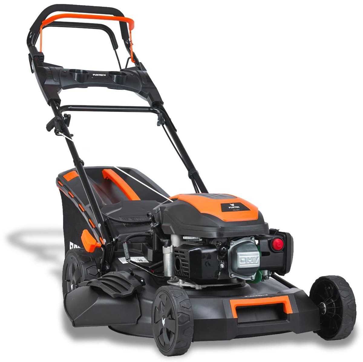 FUXTEC benzine grasmaaier RM5170ES met elektrische start – 51 cm maaibreedte, krachtige 4-takt OHV motor, centrale maaihoogteverstelling, opvangzak en mulchingfunctie voor middelgrote tuinen — afbeelding 1