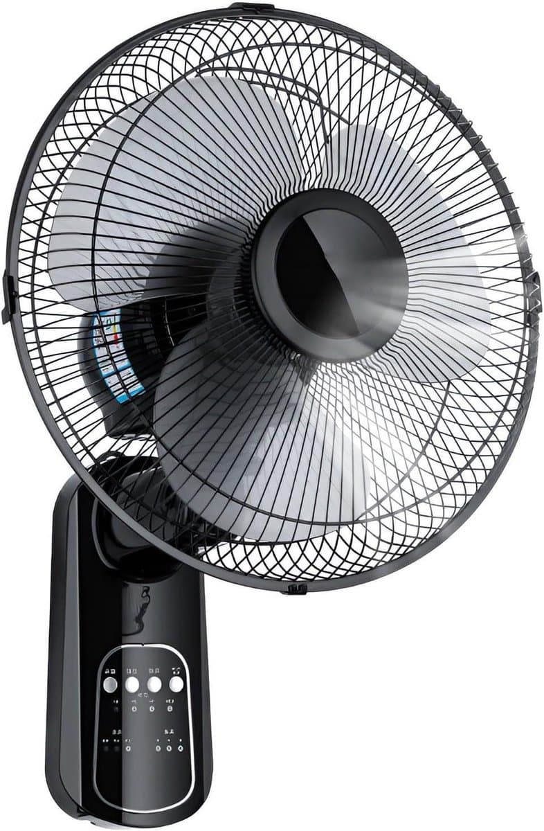 Wandventilator - Muurmodel - Ruimte Koelen - Met Afstandsbediening - 45 cm - Wit — afbeelding 1