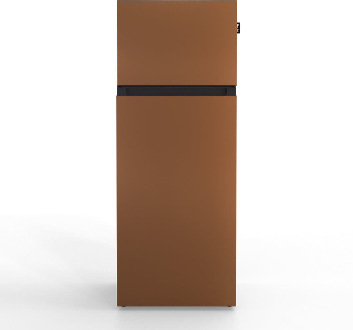 NUNKI MEDIUM-ABRO / Dubbel-Deurs Koelkast, E Klasse, 206l, Brown, Matte Metallic (ALL sides) — afbeelding 1