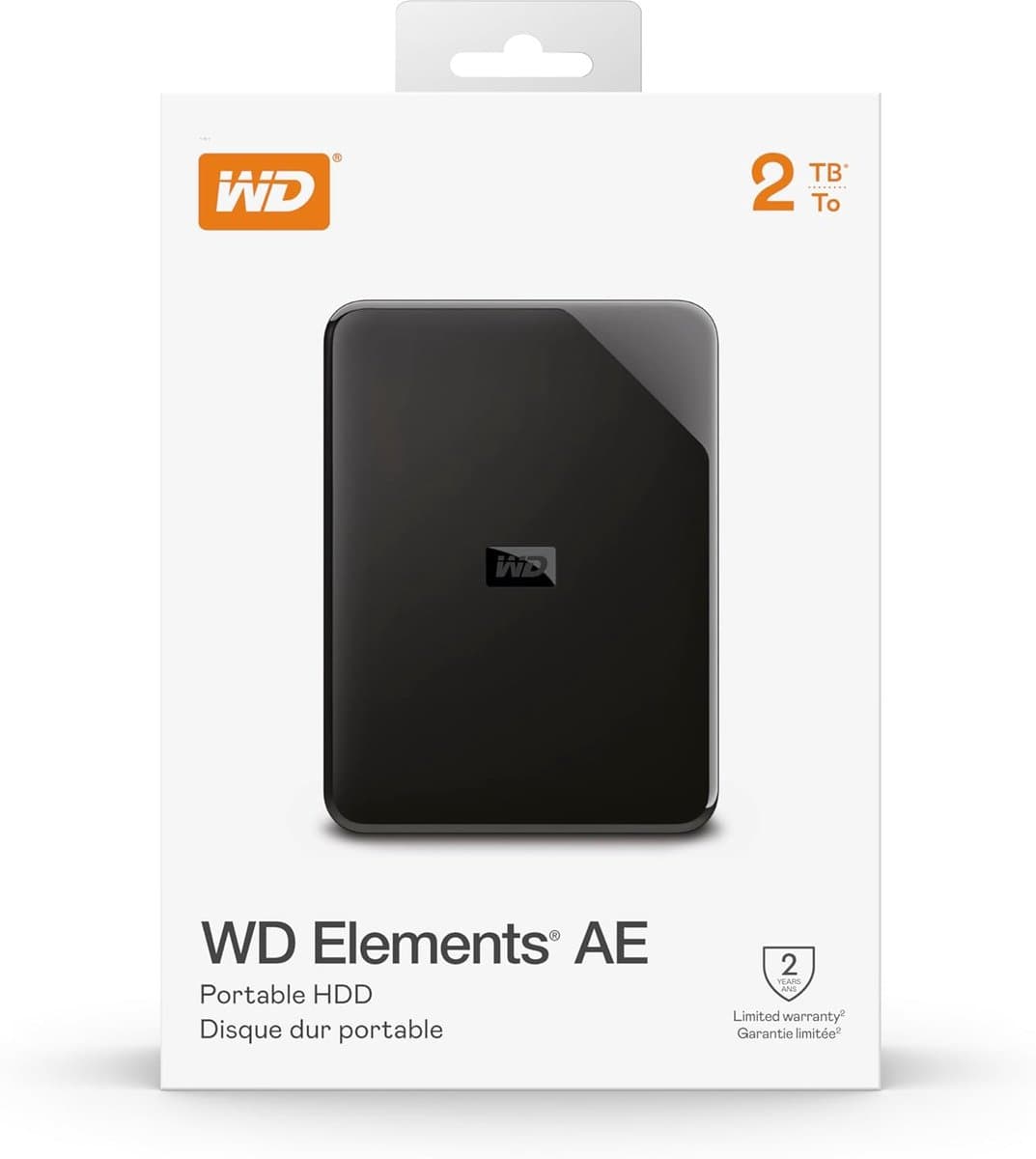 Externe Harde Schijf - Opslagstation Portable - Bestanden Opslaan - Inclusief Backup Software - 2 TB - Zwart — afbeelding 1