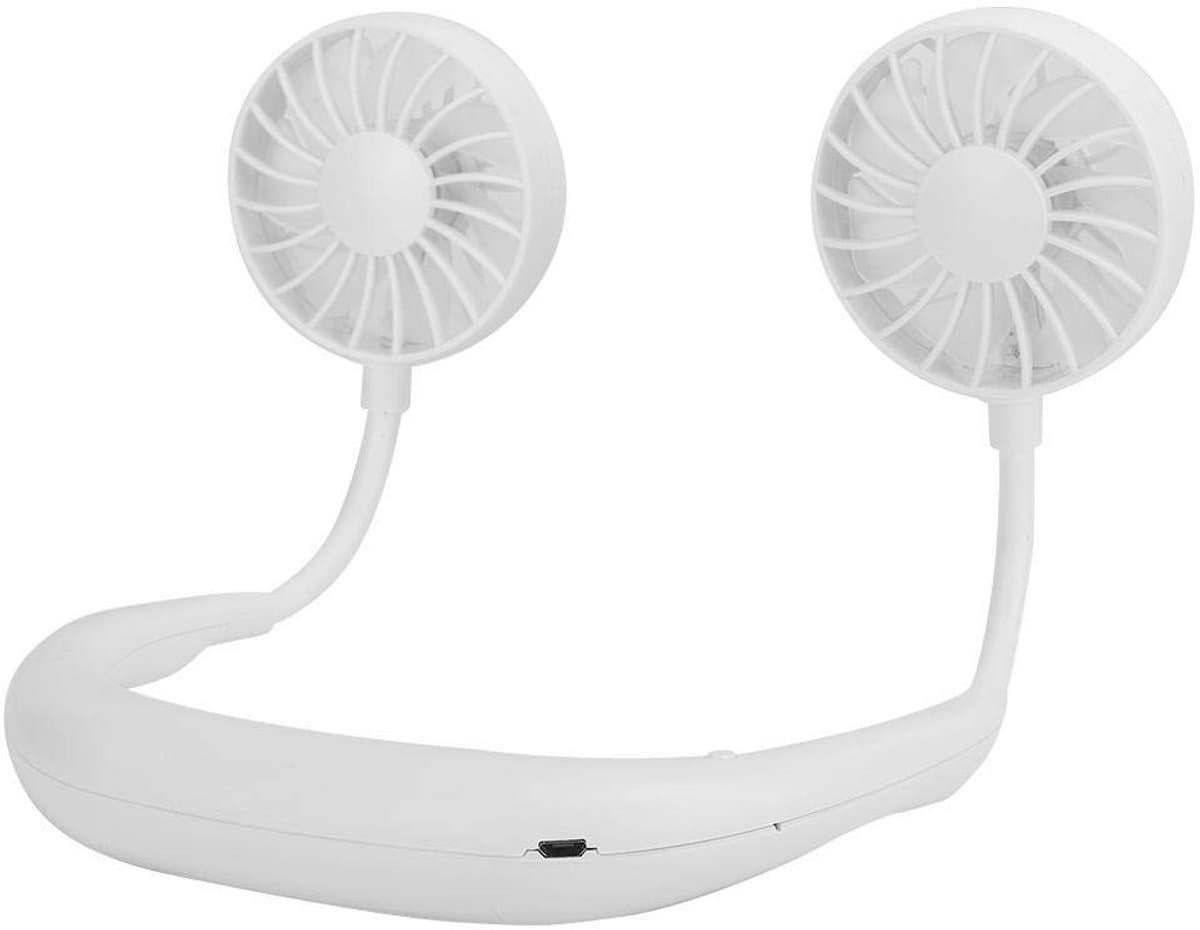 Allecto - Draagbare nekventilator - Handsfree ventilator - Lange batterijduur - Wit - Persoonlijke ventilator - Ideaal voor thuis en onderweg — afbeelding 1