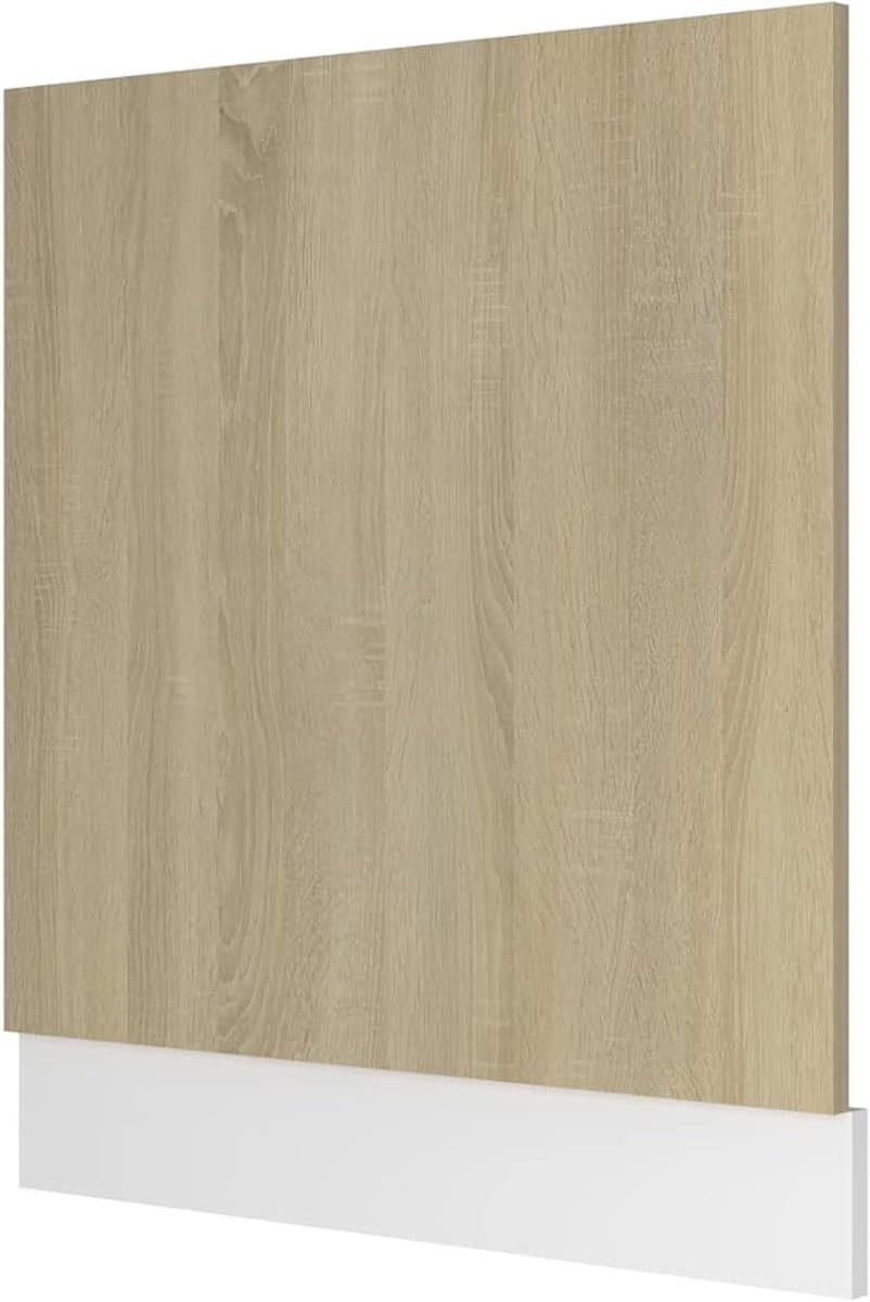Vaatwasserpaneel - Frontpaneel Vaatwasser - Keuken Integratie - Eenvoudig te Reinigen - 595x3x67 cm - Sonoma Eiken — afbeelding 1