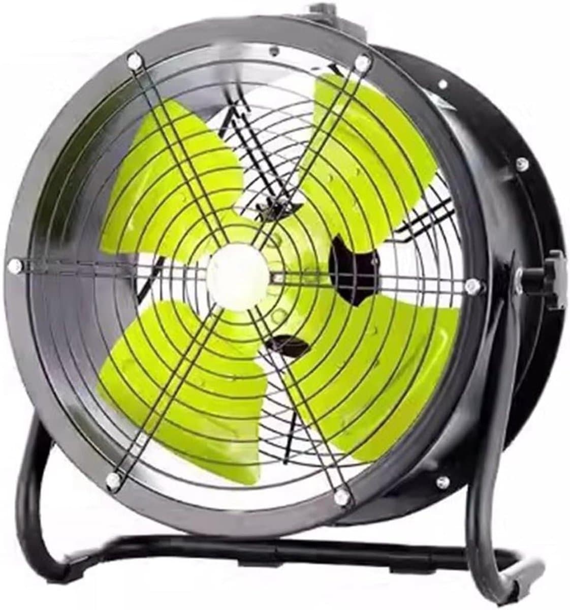 Industriële Ventilator - Krachtige Vloer Ventilator - Lucht Circulatie - 2 Instelbare Snelheden - 8 Inch - Zwart — afbeelding 1