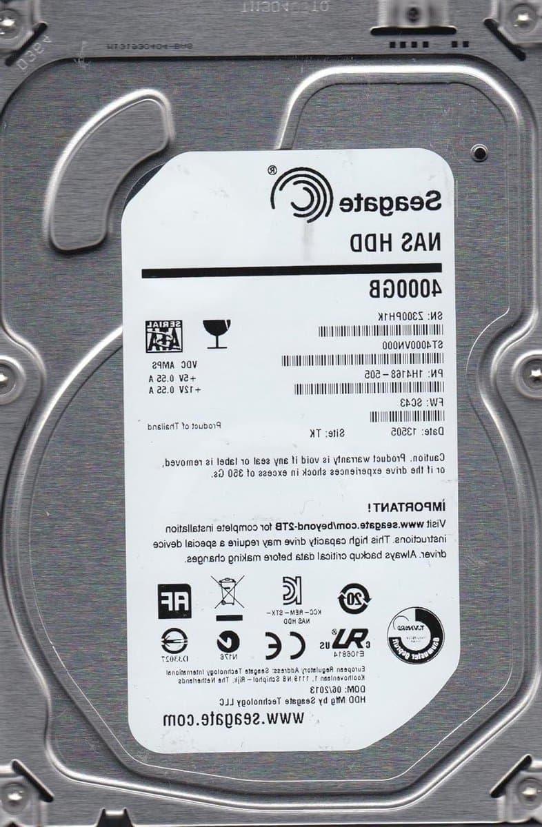 Interne Harde Schijf - Opslagstation - Gegevens Opslaan - Grote Capaciteit - 4 TB - Zilver — afbeelding 1