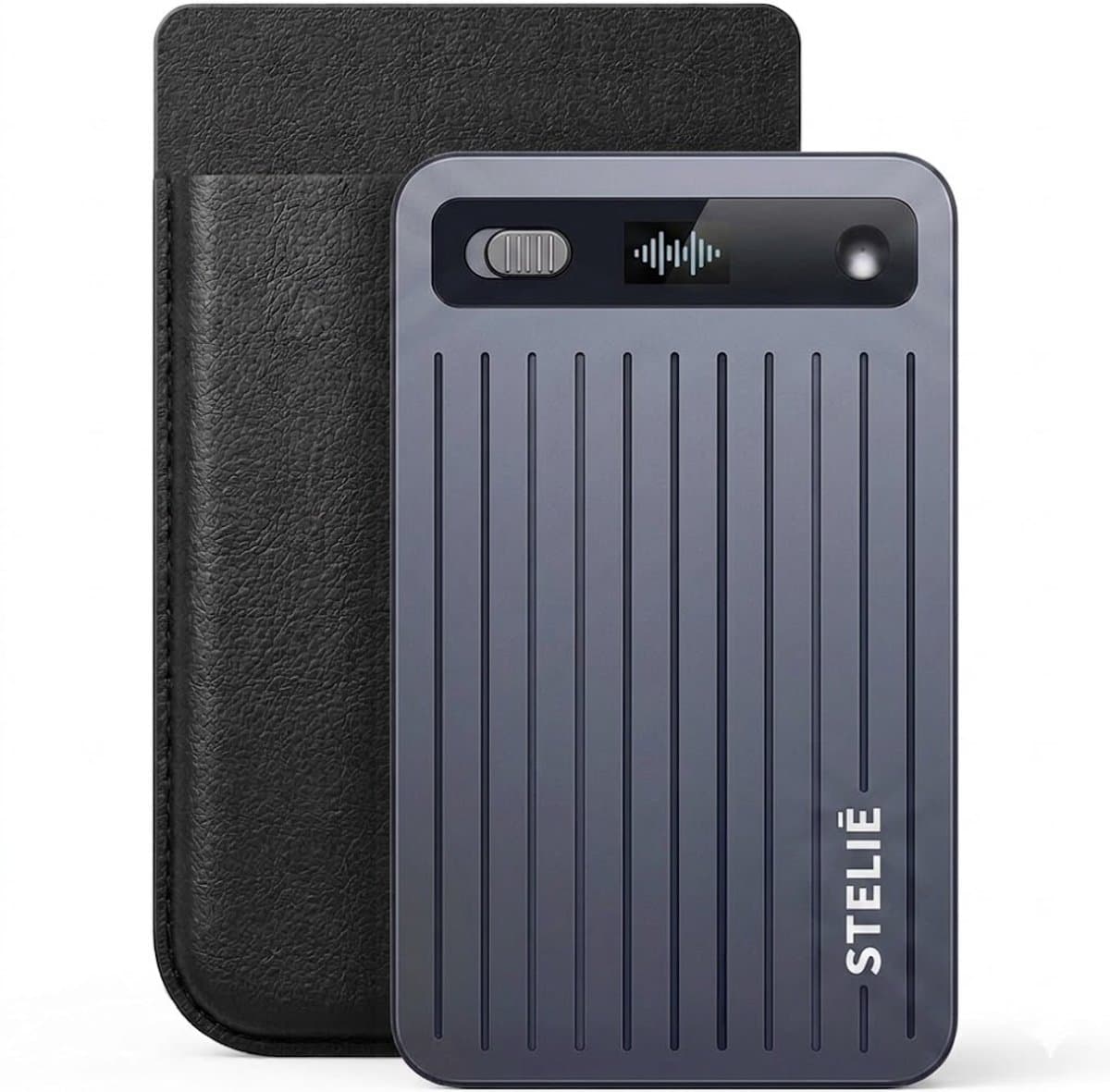 Stelie AI Voice Recorder - Digitale Opname Recorder met AI Transcriptie - 64 GB - 40 Uur Opnameduur - 161 Talen - Geluidsrecorder voor Vergaderingen en Interviews — afbeelding 1