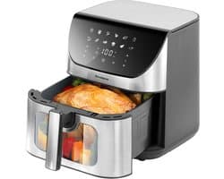 Digitale Airfryer XXL Hetelucht friteuse Sinaopus 8001-8L Grote Capaciteit voor 5 Personen-Snelle Opwarming-12 Voorgeprogrammeerde Functies-eenvoudig te reinigen-LED display