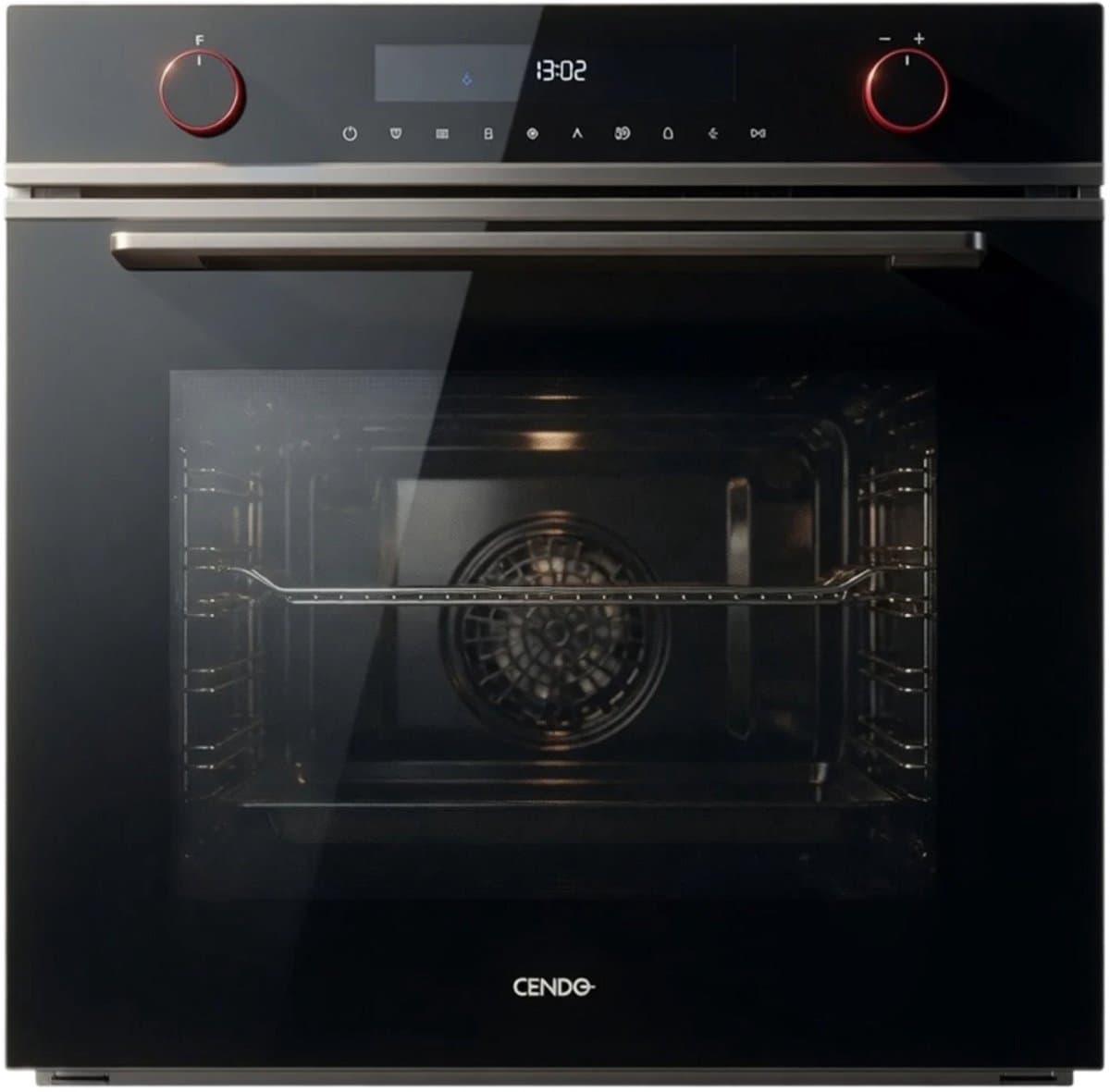 CENDO COM72L-T&K - Combi Oven met Magnetron - 60 cm - 72 Liter - Zwart - 250 Graden — afbeelding 1