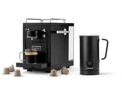 Sjöstrand Espresso Capsule Machine The Original 2.0 Black+ Melkopschuimer - Zwart- Set