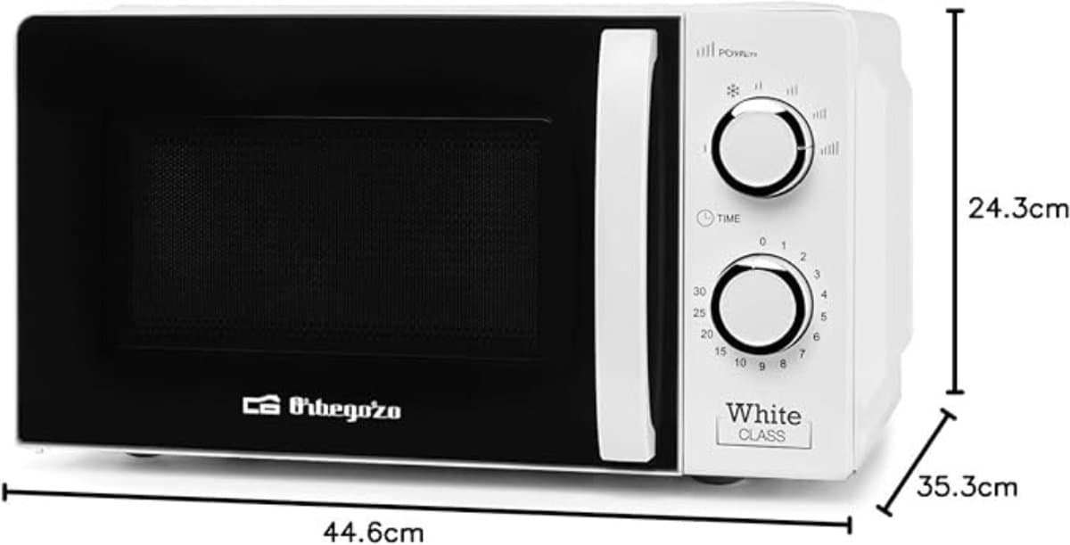Magnetron - 20 Liter Inhoud - 700W Vermogen - 6 Bedrijfsstanden - Timer Tot 30 Minuten - Dimbaar - Vrijstaand - Compacte Magnetron — afbeelding 1