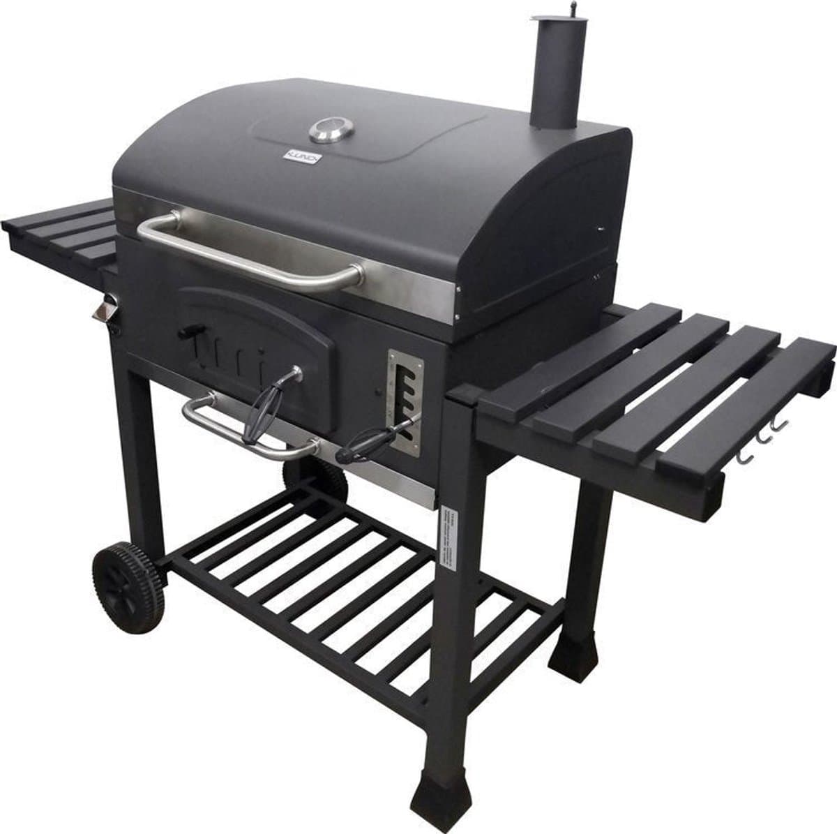 HOUTSKOOLBARBECUE DELUXE XXL GIETIJZEREN ROOSTER | 153 x 70 x 133 cm — afbeelding 1