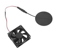 Zonnekas Ventilator - Zonneventilator Dakuitlaat - Ruimte Ventileren - IP65 Waterdicht - 226 cm Breed - Zwart — afbeelding 1
