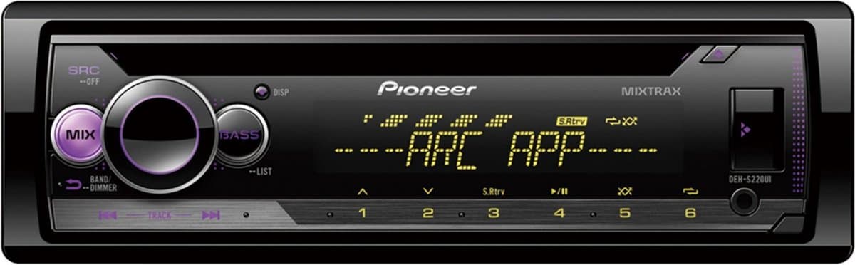 Pioneer DEH-S220UI Autoradio Enkel din Multicolour-CD Tuner-USB - 4 x 50 W — afbeelding 1