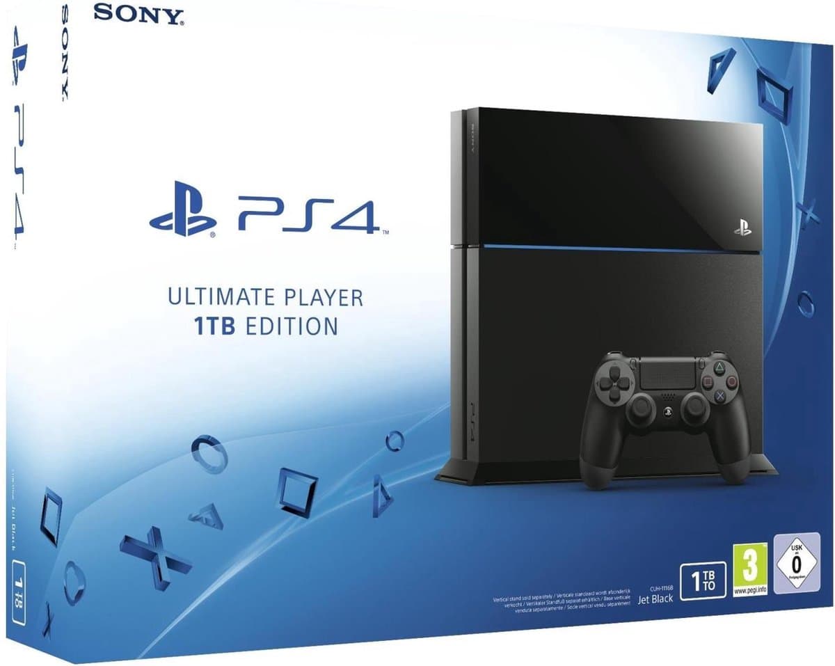 Sony PlayStation 4 Console - 1TB - Zwart - PS4 — afbeelding 1