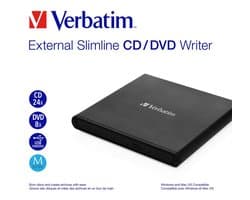 Verbatim MOBILE DVD REWRITER USB 2.0 lig